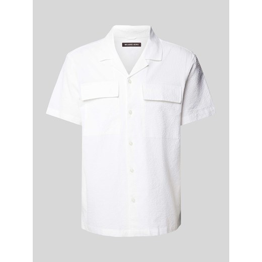 Koszula casualowa o kroju regular fit z kieszeniami na piersi ze sklepu Peek&Cloppenburg  w kategorii Koszule męskie - zdjęcie 170913780