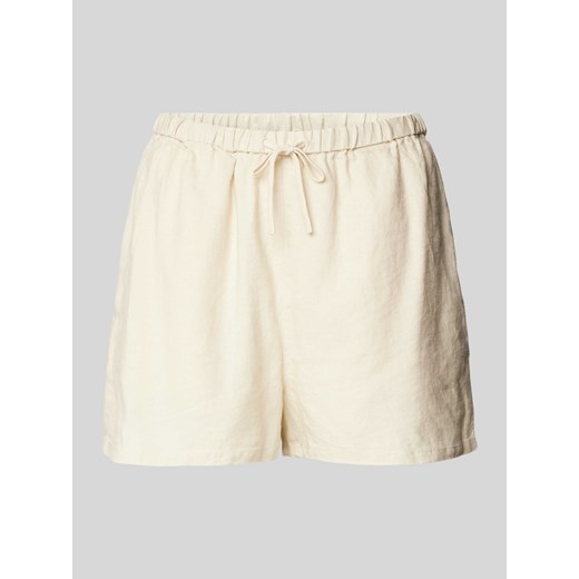 Szorty lniane o rozkloszowanym kroju z elastycznym pasem model ‘PULL ON’ ze sklepu Peek&Cloppenburg  w kategorii Szorty - zdjęcie 170913811