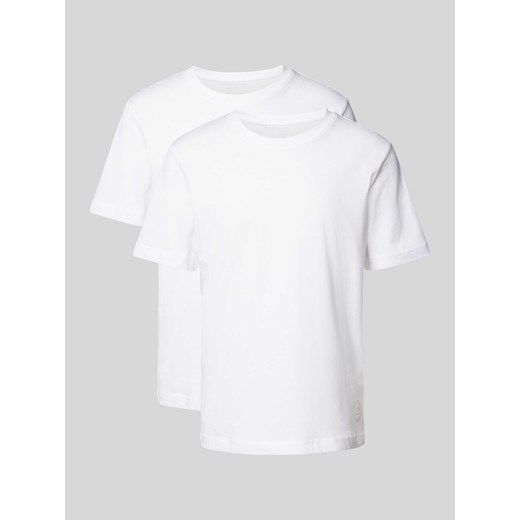 T-shirt w jednolitym kolorze w zestawie 2 szt. ze sklepu Peek&Cloppenburg  w kategorii T-shirty męskie - zdjęcie 170913893