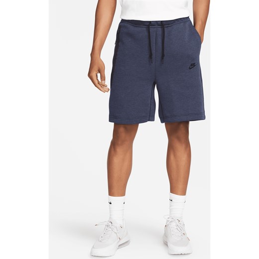 Spodenki męskie Nike Sportswear Tech Fleece - Niebieski ze sklepu Nike poland w kategorii Spodenki męskie - zdjęcie 170913921