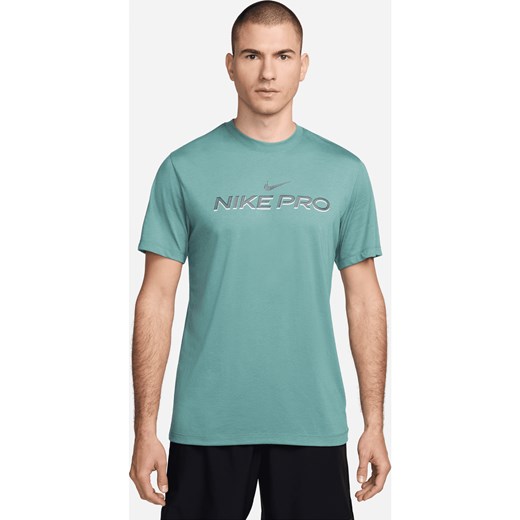 Męski T-shirt do fitnessu Nike Dri-FIT - Zieleń ze sklepu Nike poland w kategorii T-shirty męskie - zdjęcie 170913990