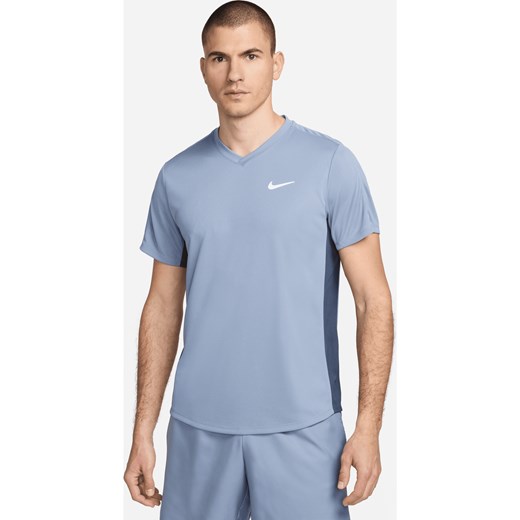 Męska koszulka do tenisa NikeCourt Dri-FIT Victory - Niebieski ze sklepu Nike poland w kategorii T-shirty męskie - zdjęcie 170914012