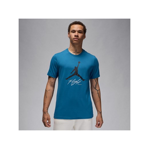 T-shirt męski Jordan Jumpman Flight - Niebieski ze sklepu Nike poland w kategorii T-shirty męskie - zdjęcie 170914072