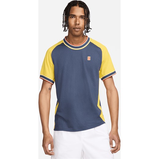 Męska koszulka z krótkim rękawem do tenisa NikeCourt Heritage - Niebieski ze sklepu Nike poland w kategorii T-shirty męskie - zdjęcie 170914213