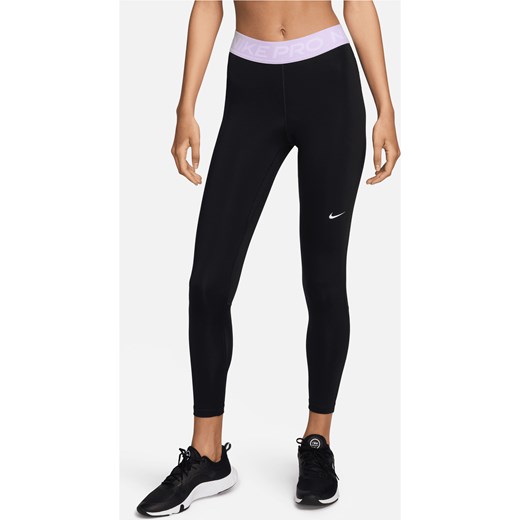 Damskie legginsy 7/8 ze średnim stanem Nike Pro 365 - Czerń ze sklepu Nike poland w kategorii Spodnie damskie - zdjęcie 170914233