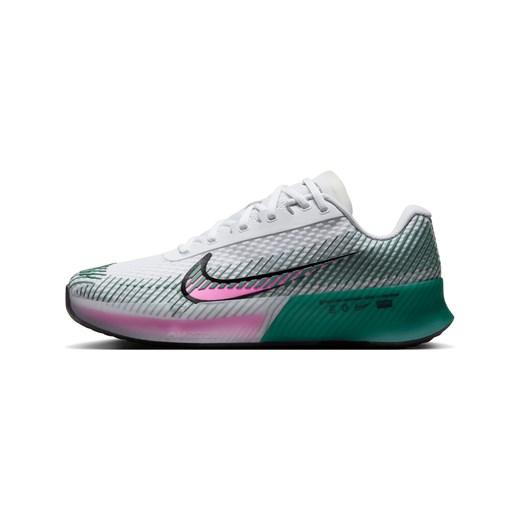 Buty sportowe damskie wielokolorowe Nike do tenisa zoom płaskie 