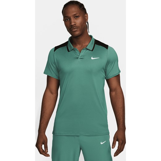 Męska koszulka polo do tenisa Dri-FIT NikeCourt Advantage - Zieleń ze sklepu Nike poland w kategorii T-shirty męskie - zdjęcie 170914312