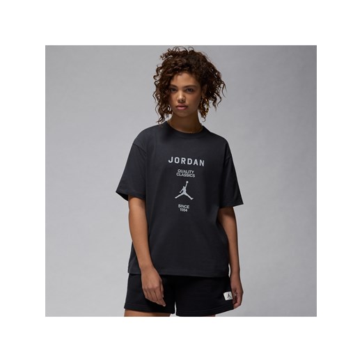 Damski T-shirt o fasonie typu girlfriend Jordan - Czerń ze sklepu Nike poland w kategorii Bluzki damskie - zdjęcie 170914334