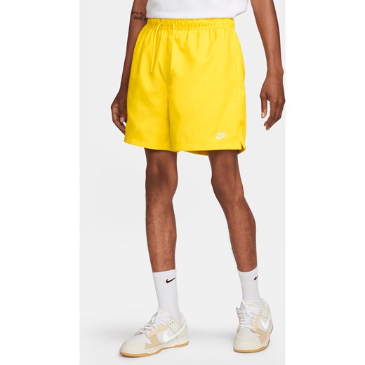Męskie swobodne spodenki z tkaniny Nike Club - Żółty ze sklepu Nike poland w kategorii Spodenki męskie - zdjęcie 170914360
