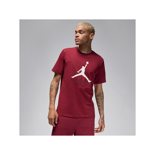 T-shirt męski Jordan Jumpman Flight - Czerwony ze sklepu Nike poland w kategorii T-shirty męskie - zdjęcie 170914394