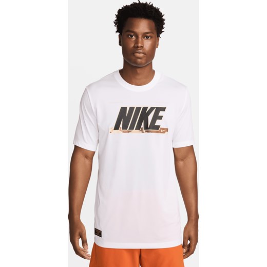 Męski T-shirt do fitnessu Nike Dri-FIT - Biel ze sklepu Nike poland w kategorii T-shirty męskie - zdjęcie 170914552