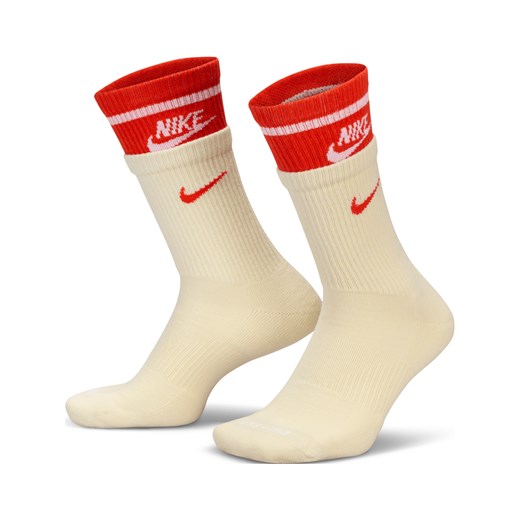 Klasyczne skarpety z amortyzacją Nike Everyday Plus (1 para) - Biel ze sklepu Nike poland w kategorii Skarpetki męskie - zdjęcie 170914553