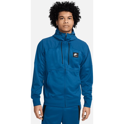 Męska bluza z kapturem i zamkiem na całej długości Nike Air Max - Niebieski ze sklepu Nike poland w kategorii Bluzy męskie - zdjęcie 170914592