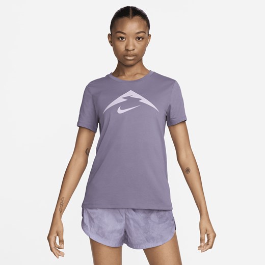 T-shirt damski Dri-FIT Nike Trail - Fiolet Nike XXL (EU 52-54) Nike poland
