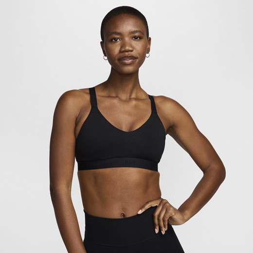 Damski regulowany stanik sportowy z wkładkami Nike Indy Medium Support - Czerń Nike M Nike poland