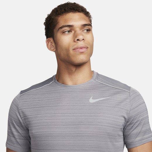 Męska koszulka z krótkim rękawem do biegania Nike Miler - Szary Nike S Nike poland