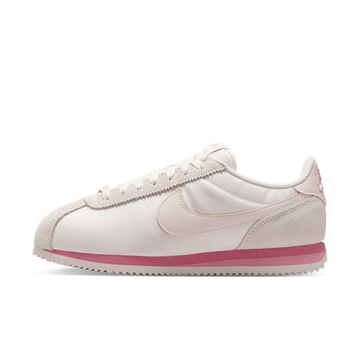 Buty sportowe damskie Nike cortez na wiosnę zamszowe różowe płaskie