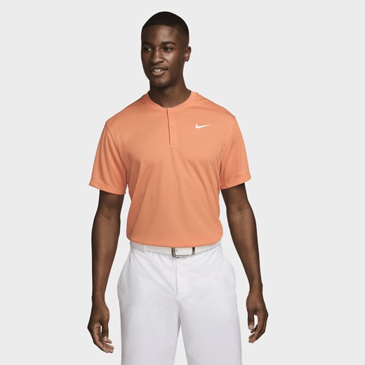 Pomarańczowa t-shirt męski Nike na wiosnę z krótkim rękawem 
