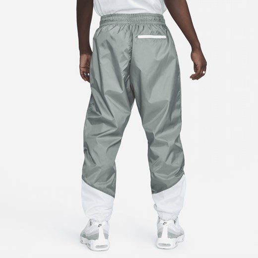 Męskie spodnie z tkaniny z podszewką Nike Windrunner - Szary Nike L (EU 44-46) Nike poland