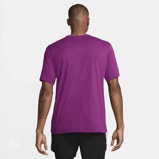 Męska koszulka z krótkim rękawem do biegania Dri-FIT Nike Track Club - Fiolet Nike L Nike poland