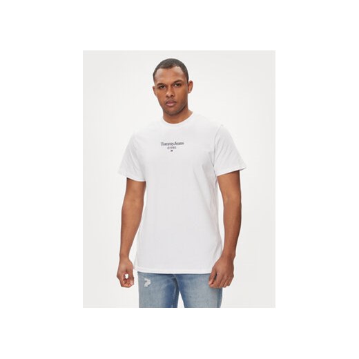 Tommy Jeans T-Shirt 85 Entry DM0DM18569 Biały Regular Fit ze sklepu MODIVO w kategorii T-shirty męskie - zdjęcie 170918362
