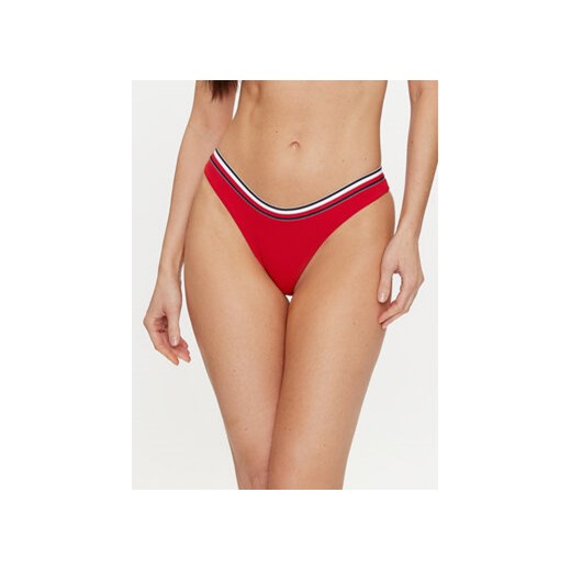 Tommy Hilfiger Dół od bikini UW0UW05293 Czerwony ze sklepu MODIVO w kategorii Stroje kąpielowe - zdjęcie 170918381