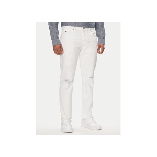 Tommy Jeans Jeansy Ryan DM0DM18761 Biały Straight Fit ze sklepu MODIVO w kategorii Jeansy męskie - zdjęcie 170918541