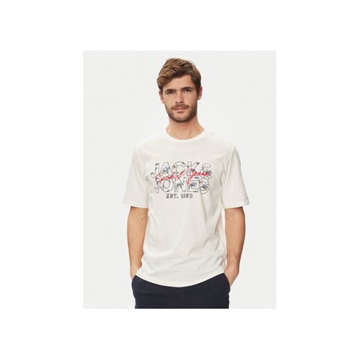 Jack&Jones T-Shirt Chill 12248072 Biały Standard Fit ze sklepu MODIVO w kategorii T-shirty męskie - zdjęcie 170918660
