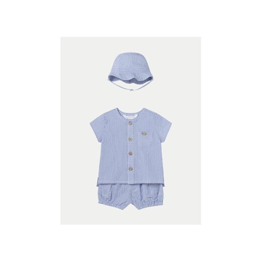 Mayoral Komplet koszula i szorty materiałowe 1207 Niebieski Regular Fit ze sklepu MODIVO w kategorii Komplety niemowlęce - zdjęcie 170918740