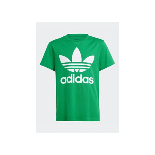adidas T-Shirt adicolor Trefoil IN8450 Zielony Regular Fit ze sklepu MODIVO w kategorii T-shirty chłopięce - zdjęcie 170918843