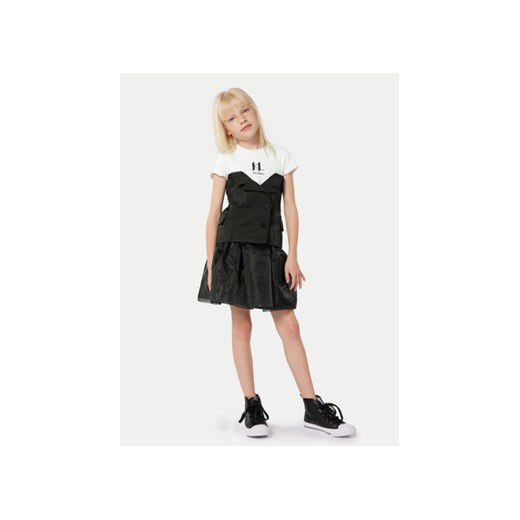 Karl Lagerfeld Kids Sukienka codzienna Z30086 S Czarny Regular Fit ze sklepu MODIVO w kategorii Sukienki dziewczęce - zdjęcie 170918914
