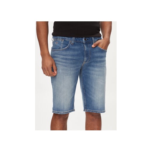 Tommy Jeans Szorty jeansowe Ronnie DM0DM18795 Niebieski Slim Fit ze sklepu MODIVO w kategorii Spodenki męskie - zdjęcie 170919173