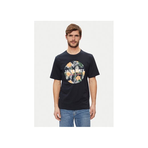 Jack&Jones T-Shirt Chill 12248072 Granatowy Standard Fit ze sklepu MODIVO w kategorii T-shirty męskie - zdjęcie 170919252