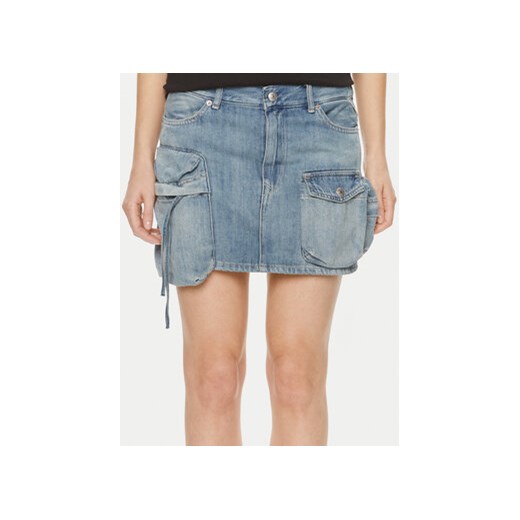 Replay Spódnica jeansowa W9934 .000.794 Niebieski Regular Fit Replay 30 MODIVO