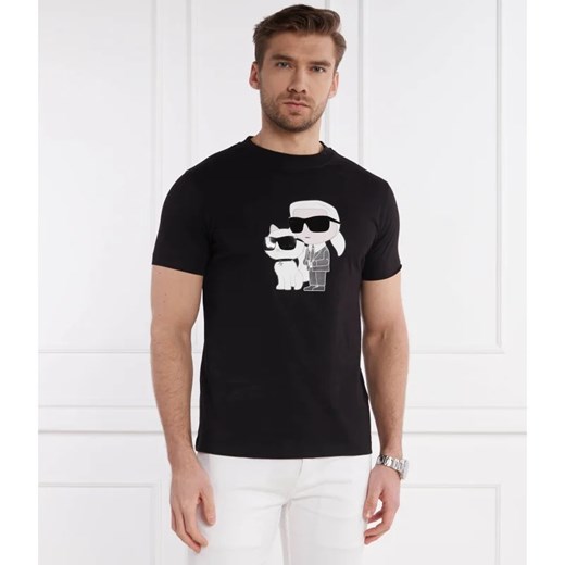 Karl Lagerfeld T-shirt | Regular Fit Karl Lagerfeld XS wyprzedaż Gomez Fashion Store