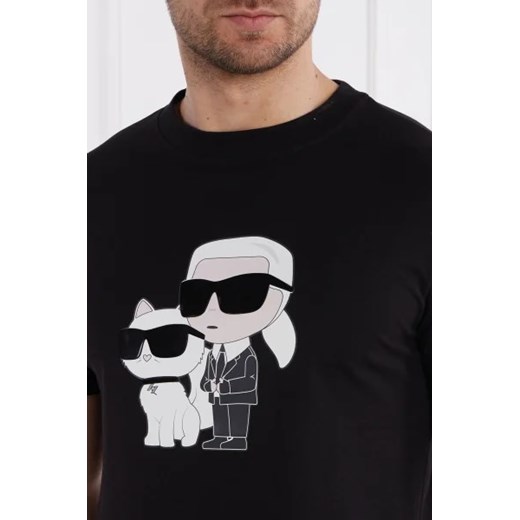 Karl Lagerfeld T-shirt | Regular Fit Karl Lagerfeld S promocja Gomez Fashion Store