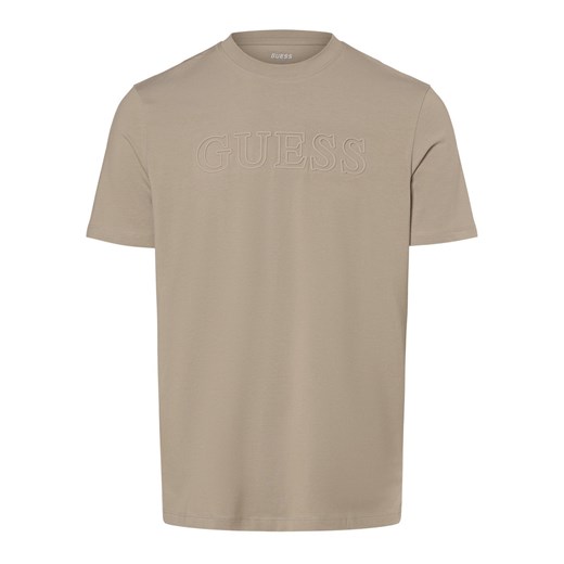 GUESS Koszulka męska Mężczyźni Bawełna szary nadruk ze sklepu vangraaf w kategorii T-shirty męskie - zdjęcie 170921064