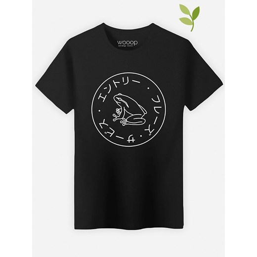 WOOOP Koszulka &quot;Frog Society&quot; w kolorze czarnym Wooop XL wyprzedaż Limango Polska