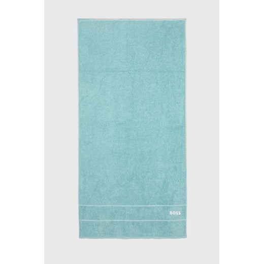 BOSS ręcznik bawełniany Plain Aruba Blue 70 x 140 cm ze sklepu ANSWEAR.com w kategorii Ręczniki - zdjęcie 170923823