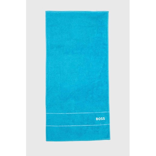 BOSS ręcznik bawełniany Plain River Blue 50 x 100 cm ze sklepu ANSWEAR.com w kategorii Ręczniki - zdjęcie 170923850