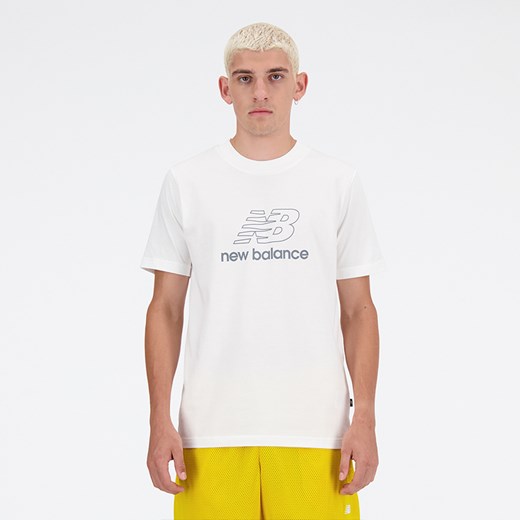 Koszulka męska New Balance MT41906WT – biała ze sklepu New Balance Poland w kategorii T-shirty męskie - zdjęcie 170926200