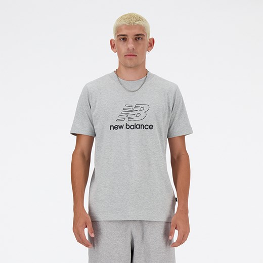 Koszulka męska New Balance MT41906AG – szara ze sklepu New Balance Poland w kategorii T-shirty męskie - zdjęcie 170926201