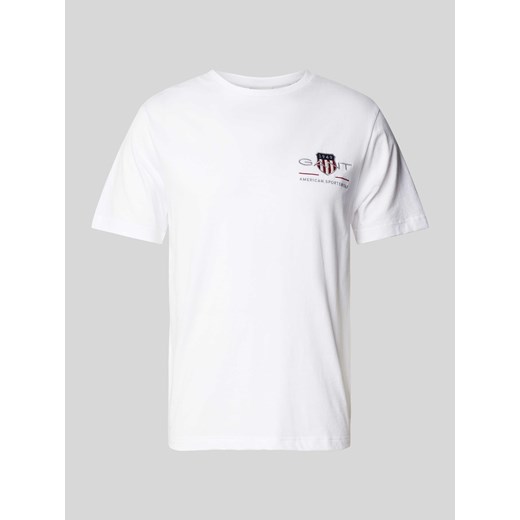 T-shirt z wyhaftowanym logo ze sklepu Peek&Cloppenburg  w kategorii T-shirty męskie - zdjęcie 170927274