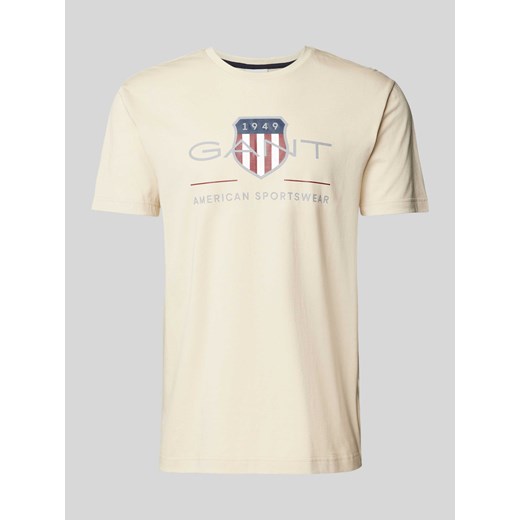 T-shirt z nadrukiem z logo model ‘ARCHIVE’ ze sklepu Peek&Cloppenburg  w kategorii T-shirty męskie - zdjęcie 170927524