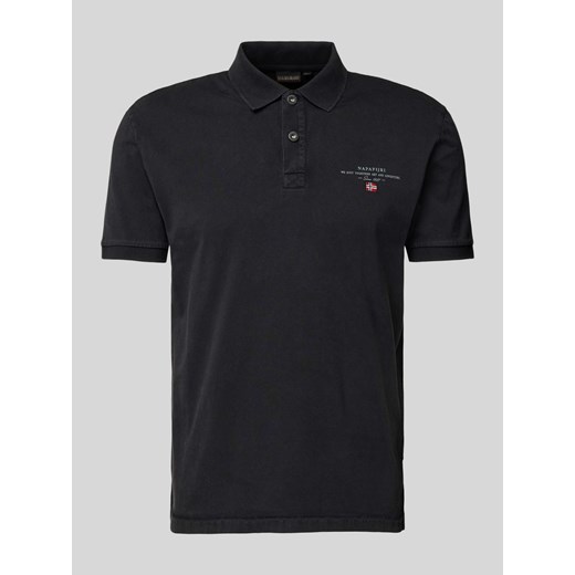 Koszulka polo o kroju regular fit z nadrukiem z logo model ‘elbas’ ze sklepu Peek&Cloppenburg  w kategorii T-shirty męskie - zdjęcie 170927574