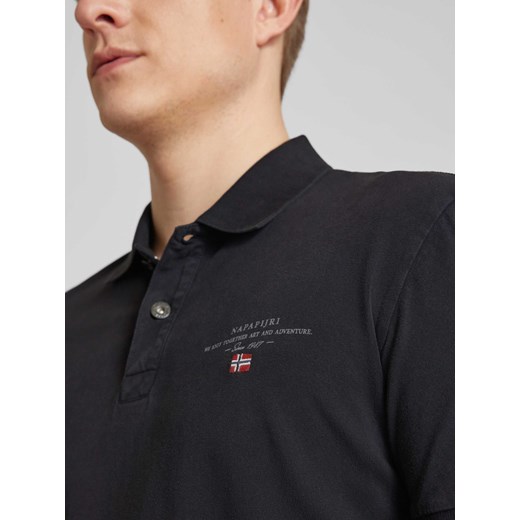 Koszulka polo o kroju regular fit z nadrukiem z logo model ‘elbas’ Napapijri S Peek&Cloppenburg 