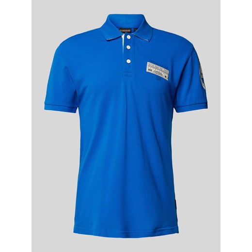 Koszulka polo o kroju slim fit z naszywką z logo model ‘E-AMUNDSEN’ ze sklepu Peek&Cloppenburg  w kategorii T-shirty męskie - zdjęcie 170927601