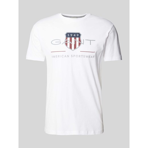 T-shirt z nadrukiem z logo model ‘ARCHIVE’ ze sklepu Peek&Cloppenburg  w kategorii T-shirty męskie - zdjęcie 170927630
