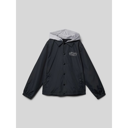 Kurtka z nadrukiem z logo model ‘WOODS COACH YOUTH’ ze sklepu Peek&Cloppenburg  w kategorii Kurtki chłopięce - zdjęcie 170927700