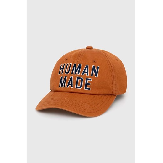 Human Made czapka z daszkiem bawełniana 6 Panel Cap kolor brązowy z aplikacją HM27GD012 ze sklepu PRM w kategorii Czapki z daszkiem męskie - zdjęcie 170927871